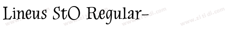 Lineus StO Regular字体转换